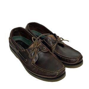 Sperry Top-Sider Men's 11 Brown Leather Boat Shoes 2 Eye Lug Sole 0764027
